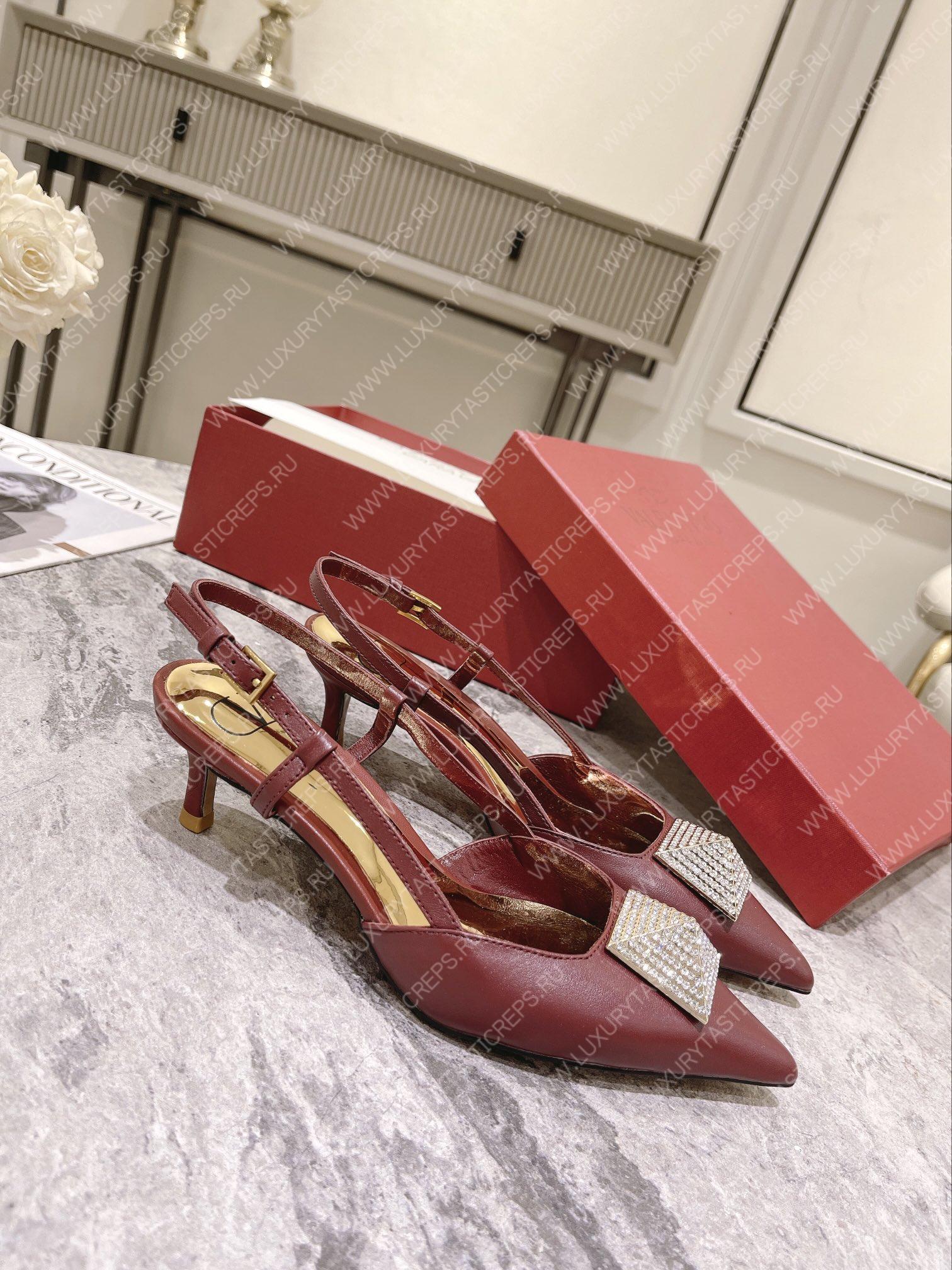 VALENTINO SLINGBACK ROSSO VALENTINO WS0R01TMK