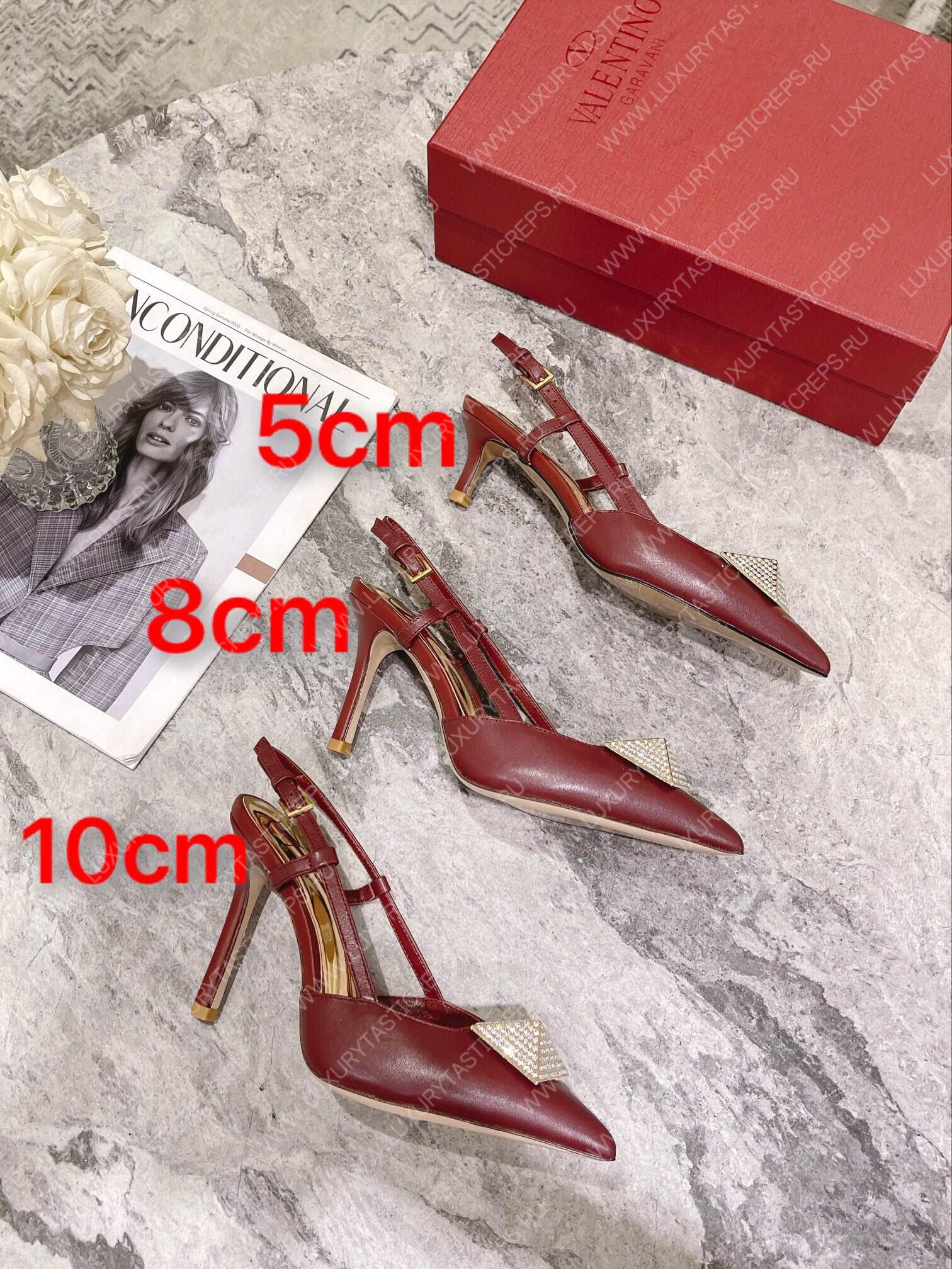 VALENTINO SLINGBACK ROSSO VALENTINO WS0R01TMK