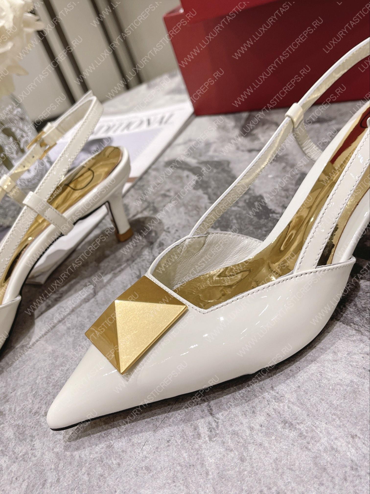VALENTINO SLINGBACK WHITE WS0R01TMK
