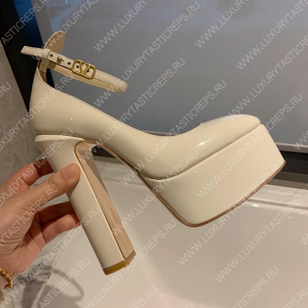 VALENTINO TAN-GO PLATFORM PUMP OFF WHITE WS0DQ3VNE_0NO