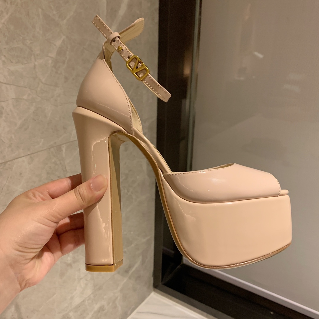 VALENTINO TAN-GO PLATFORM SANDAL FAWN 1W2S0FE0VNE_I16