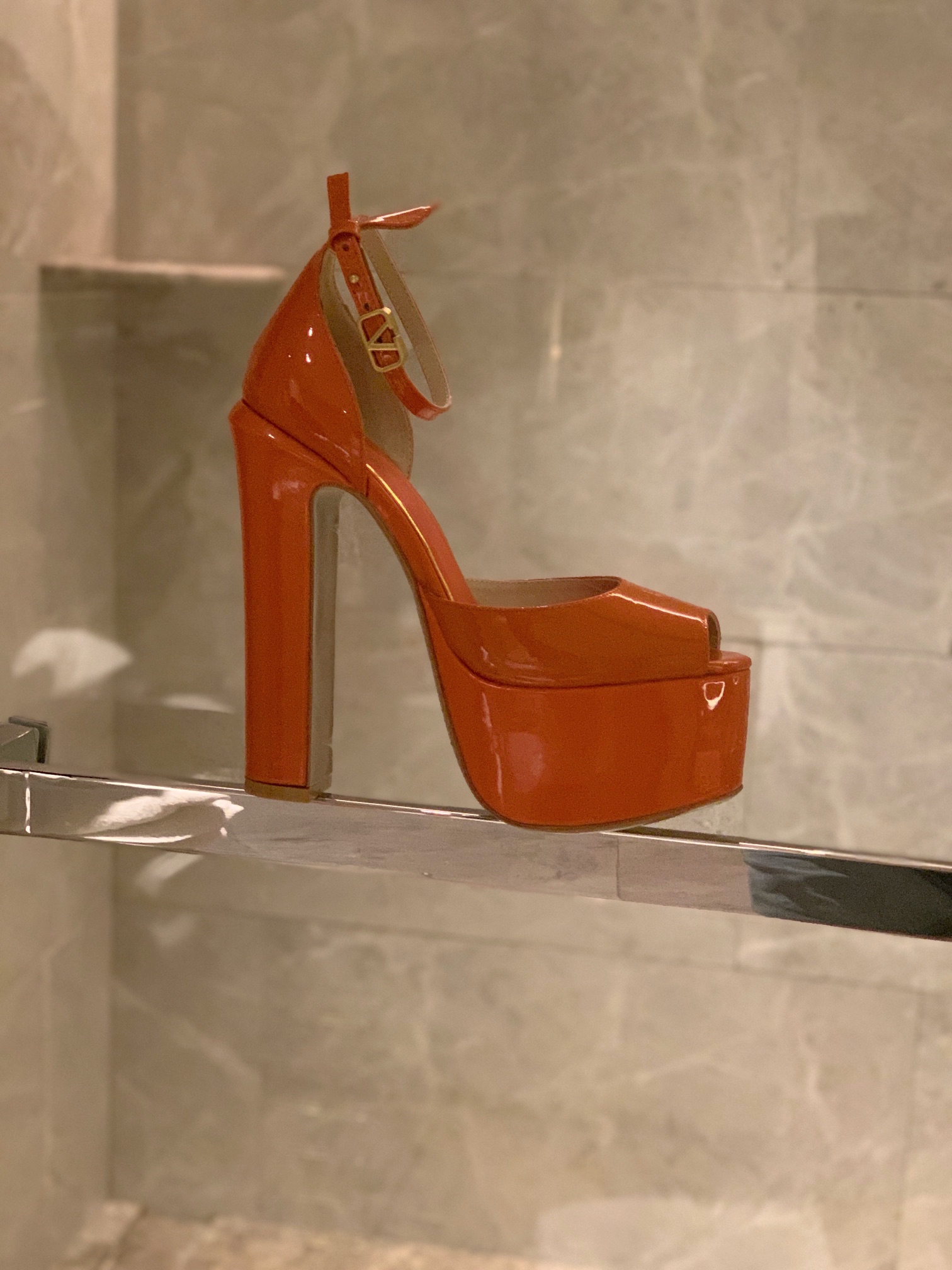 VALENTINO TAN-GO PLATFORM SANDAL ORANGE 1W2S0FE0VNE_I16