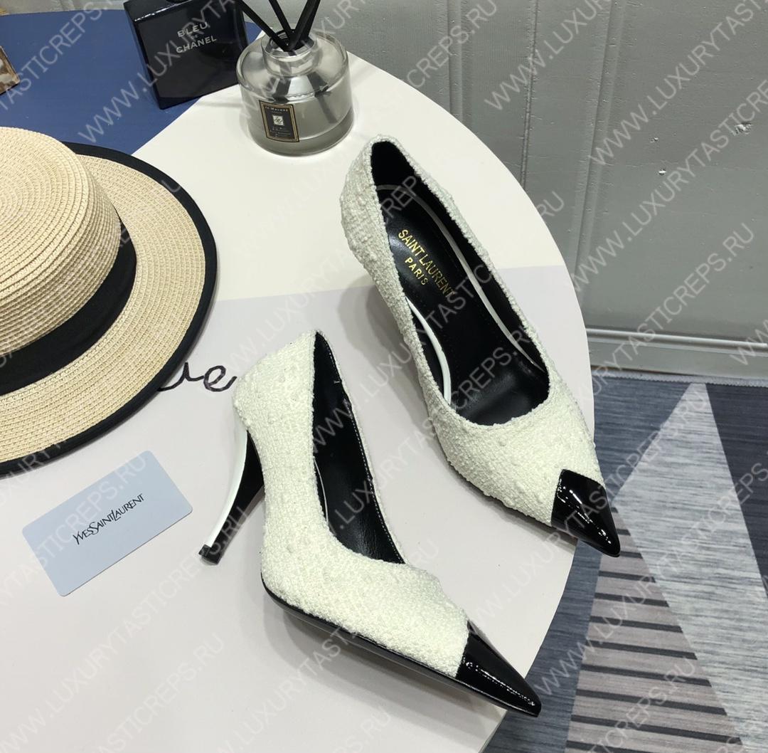 YVES SAINT LAURENT ARIAN 19 PUMPS WHITE 4720110NPVV1000