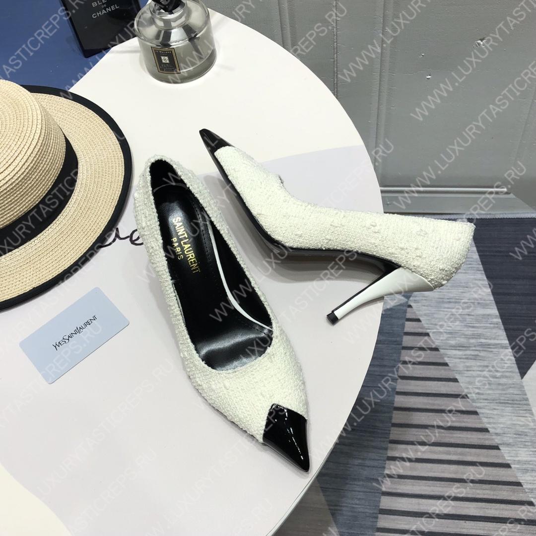 YVES SAINT LAURENT ARIAN 19 PUMPS WHITE 4720110NPVV1000