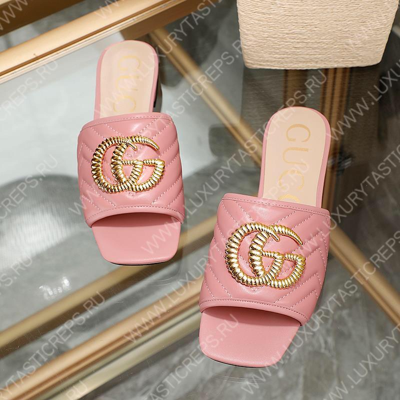 G*u*i leather mules pink 26327290