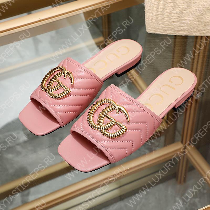 G*u*i leather mules pink 26327290