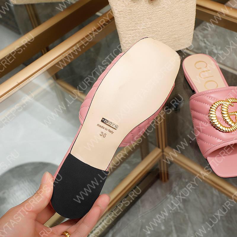 G*u*i leather mules pink 26327290