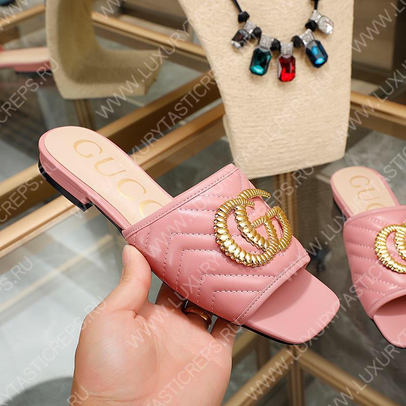 G*u*i leather mules pink 26327290