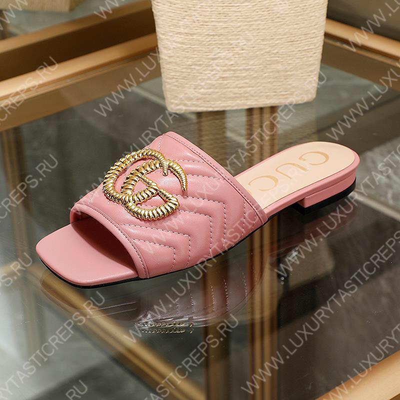 G*u*i leather mules pink 26327290