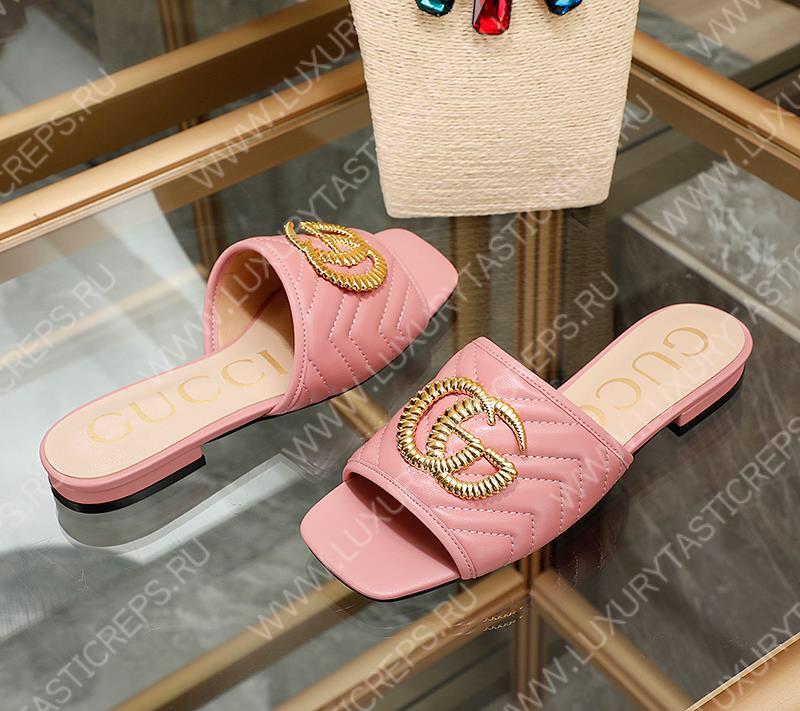 G*u*i leather mules pink 26327290