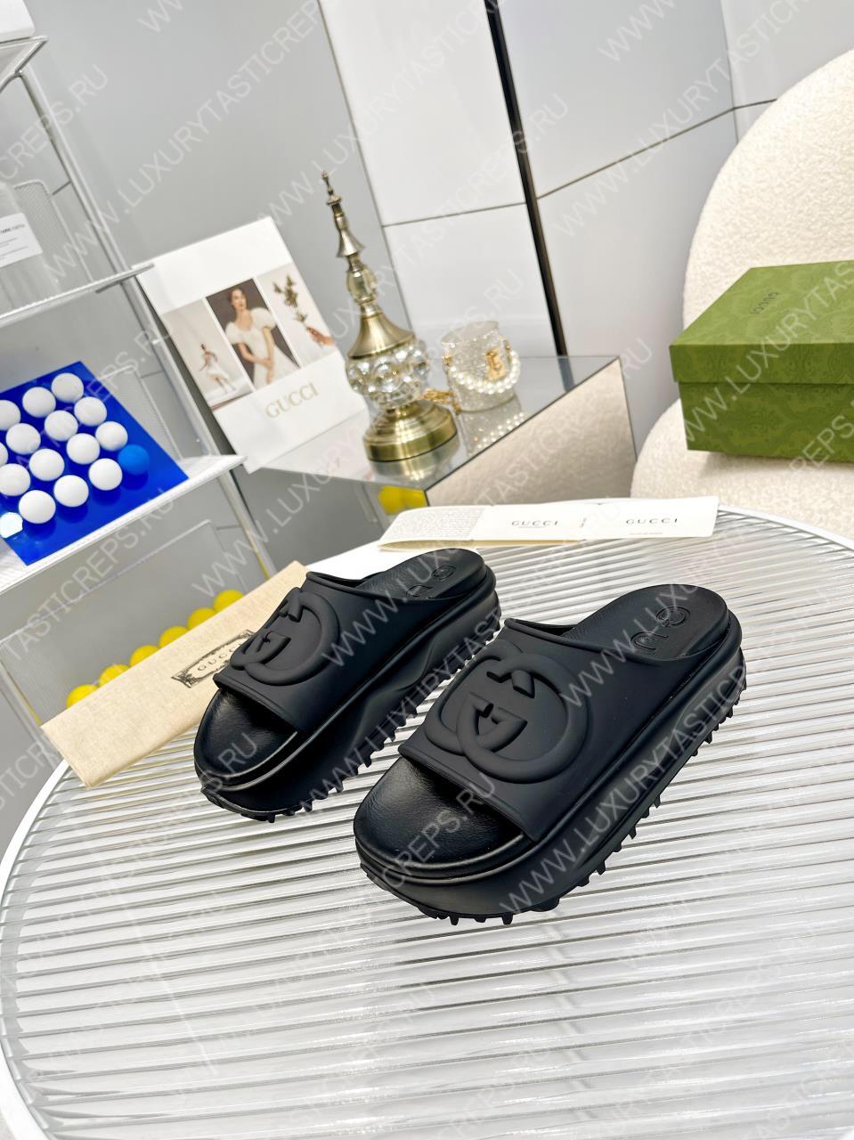 G*u*i slide sandal black 692845