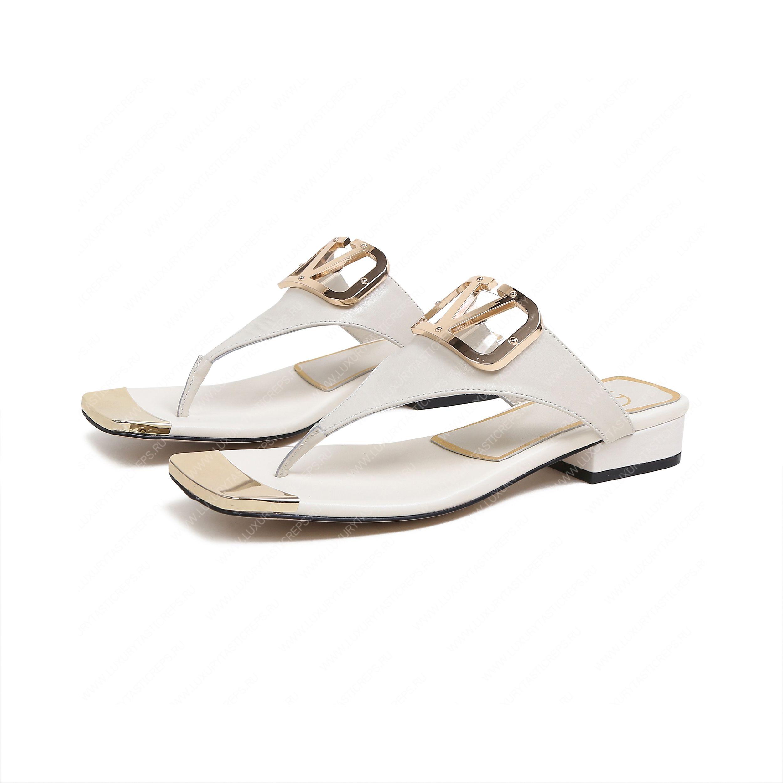 VALENTINO VLOGO SIGNATURE FLAT SANDAL WHITE WS0M21HWS_0CR