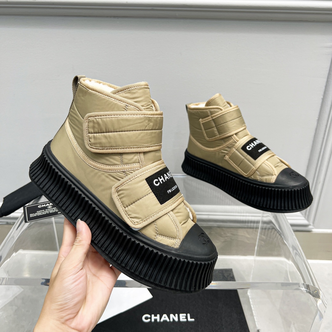 Ch*el sneakers light gold g35617