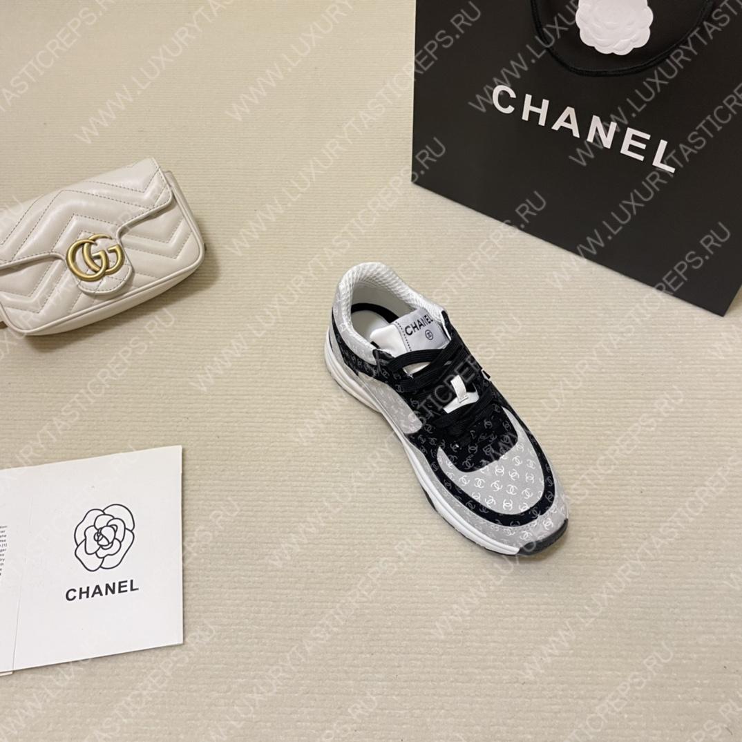 Ch*el women sneakers black and white g39230