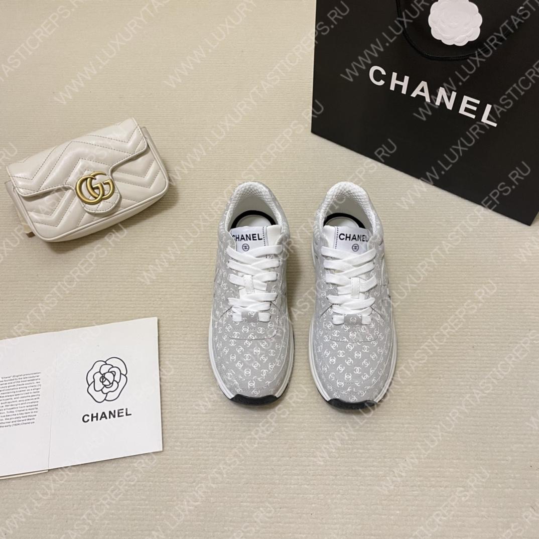 Ch*el sneakers grey and white g39230