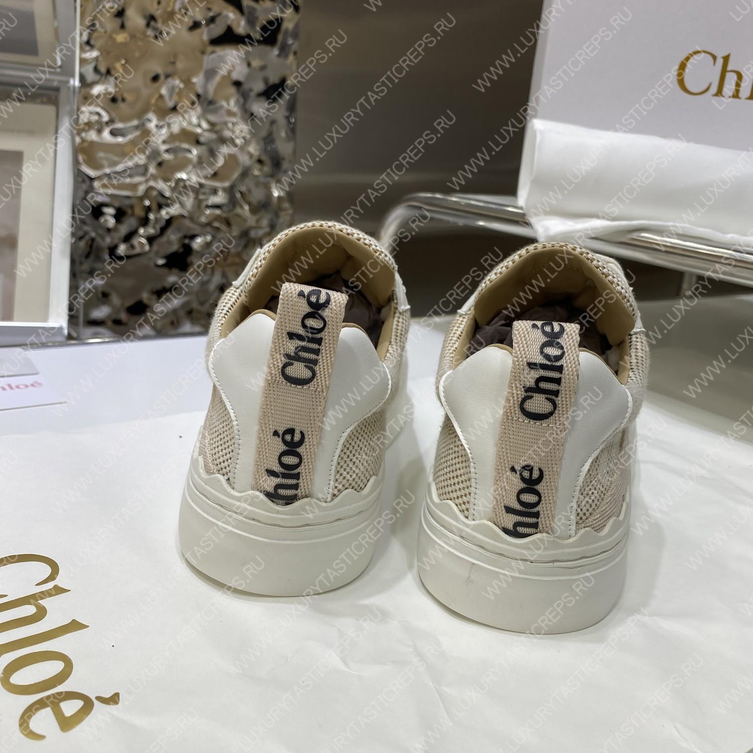 CHLOE LAUREN SNEAKER MILD BEIGE & WHITE CHC22U