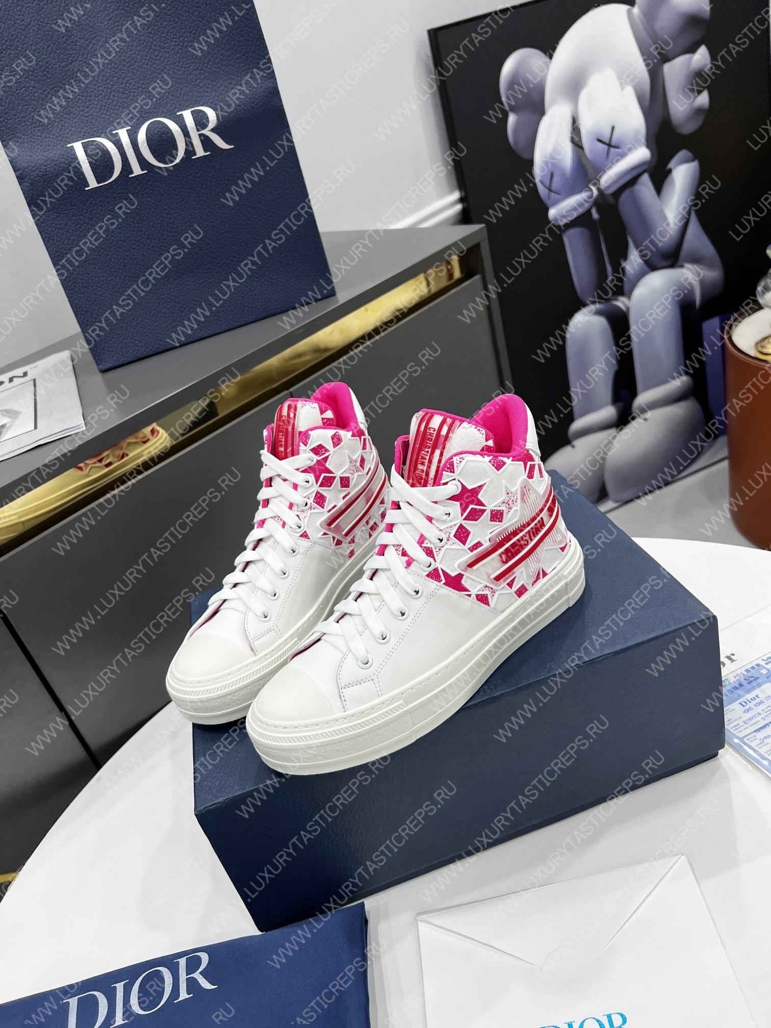ch**an D*or walk’nD*or sneakers bright pink/white kck330fcc