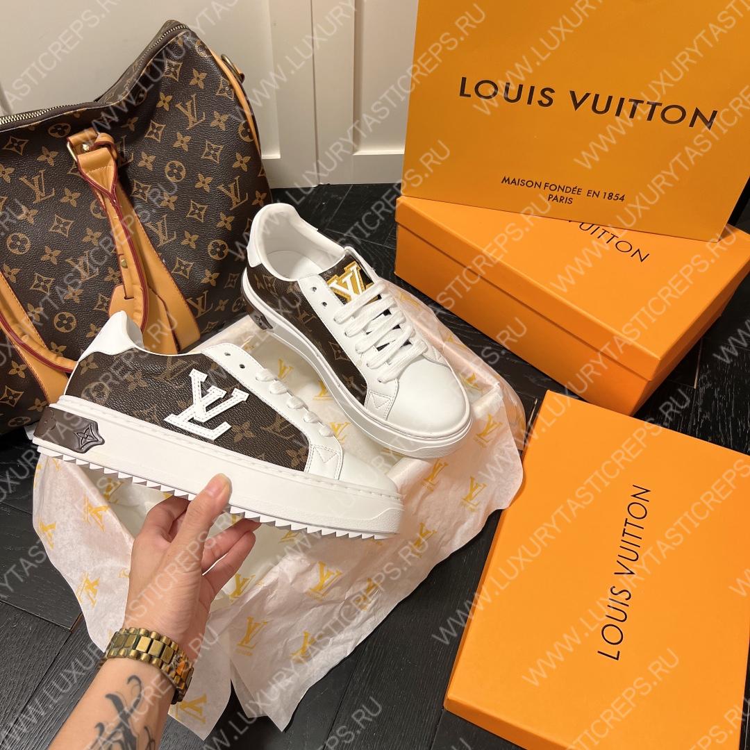 l**is V*t*n time out sneaker brown & white 1aaw0m