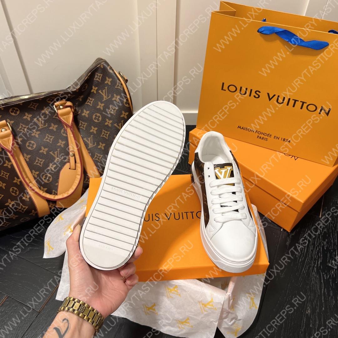 l**is V*t*n time out sneaker brown & white 1aaw0m