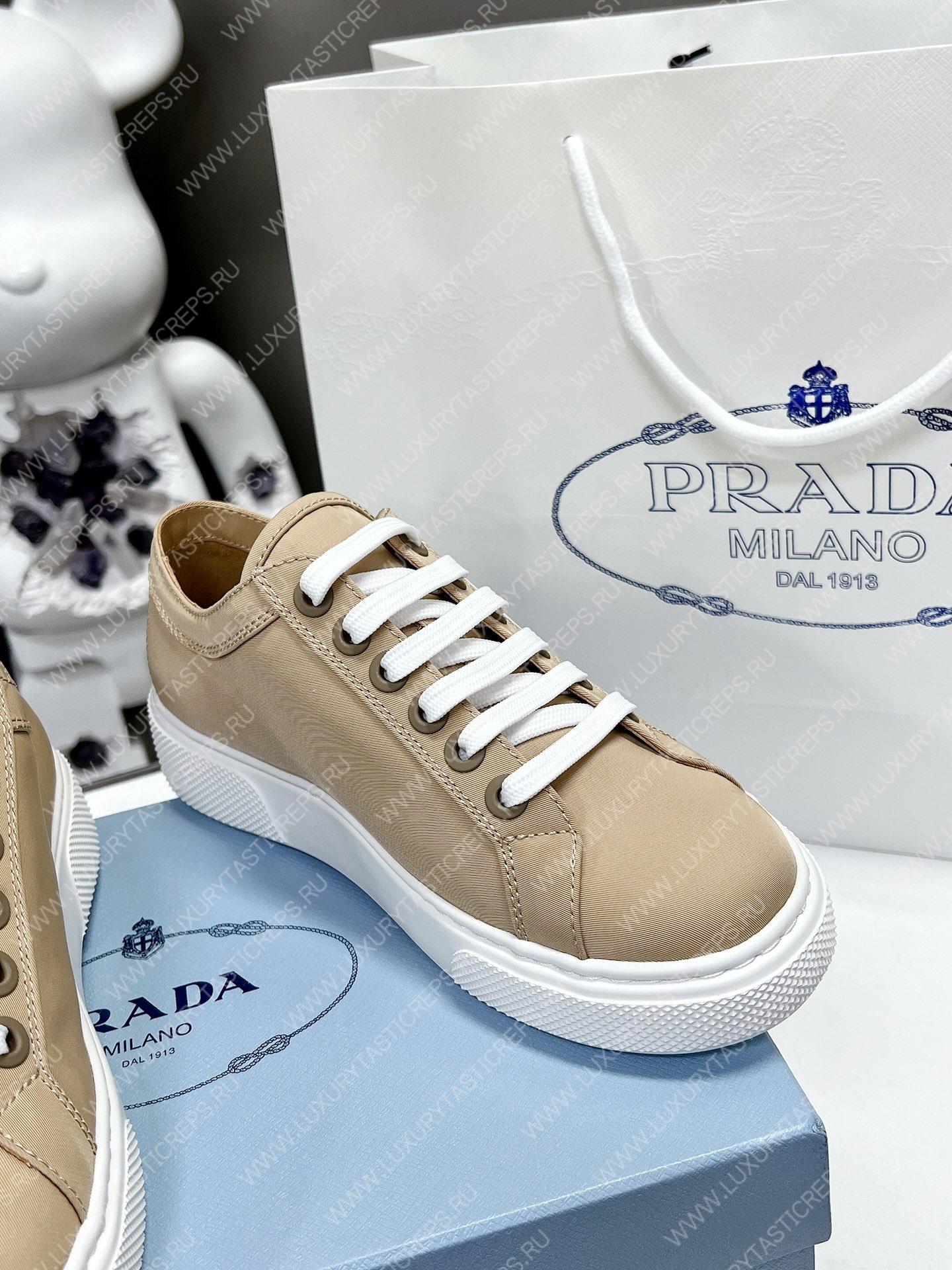 Pra*a soft calf leather sneakers beige 4e3560
