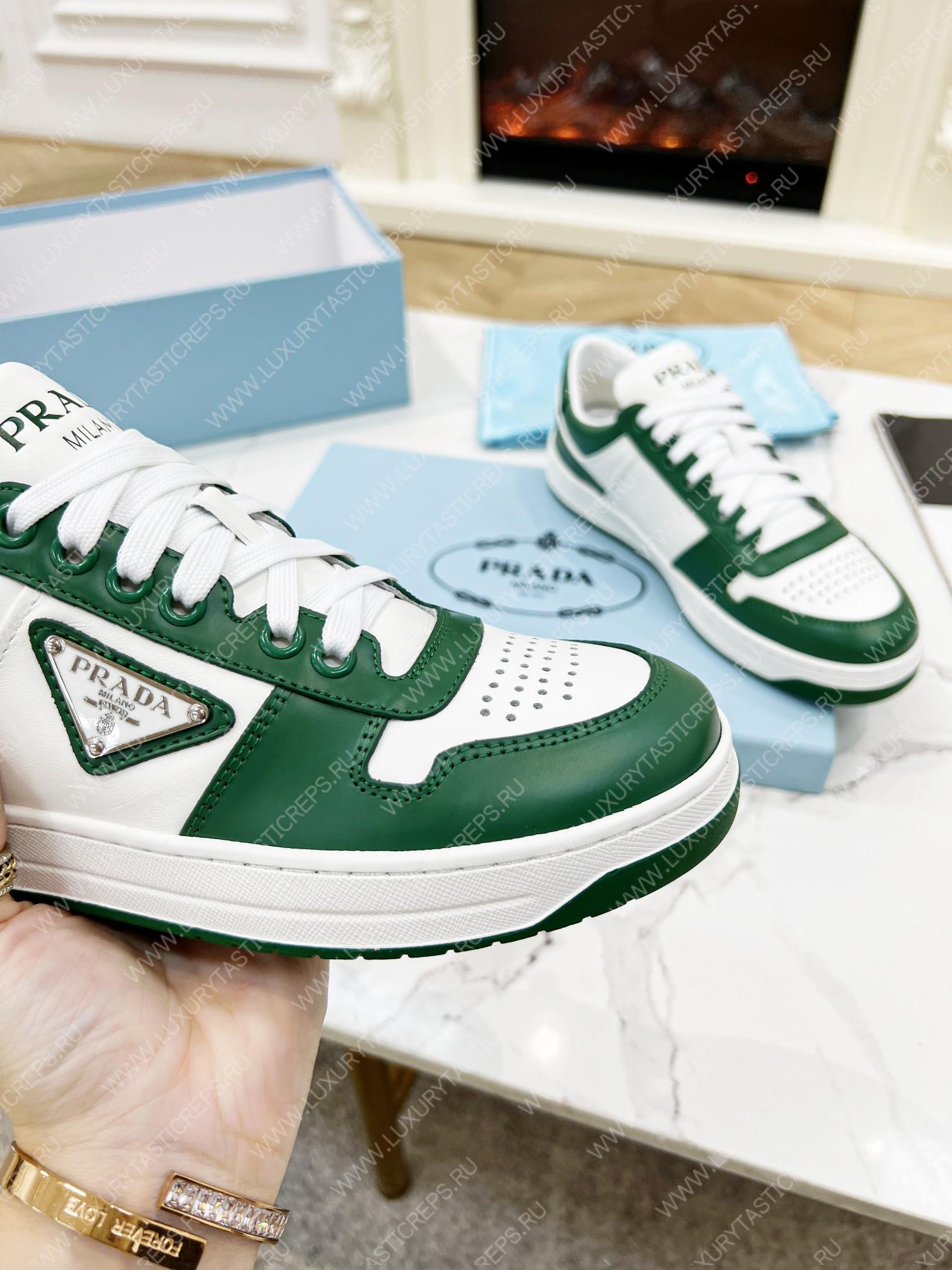 Pra*a downtown leather sneakers white/mango 2ee364