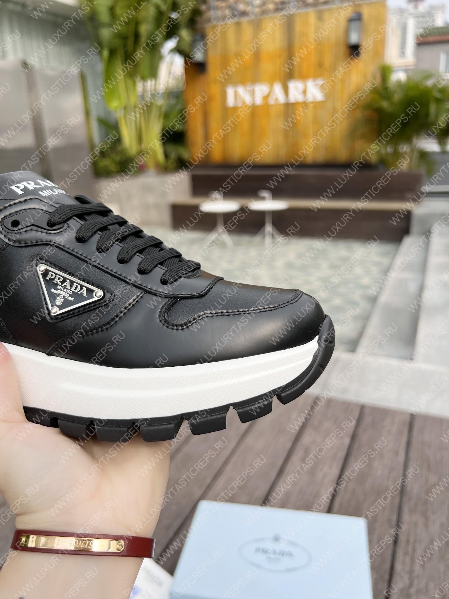 Pra*a leather sneakers black 1e804m