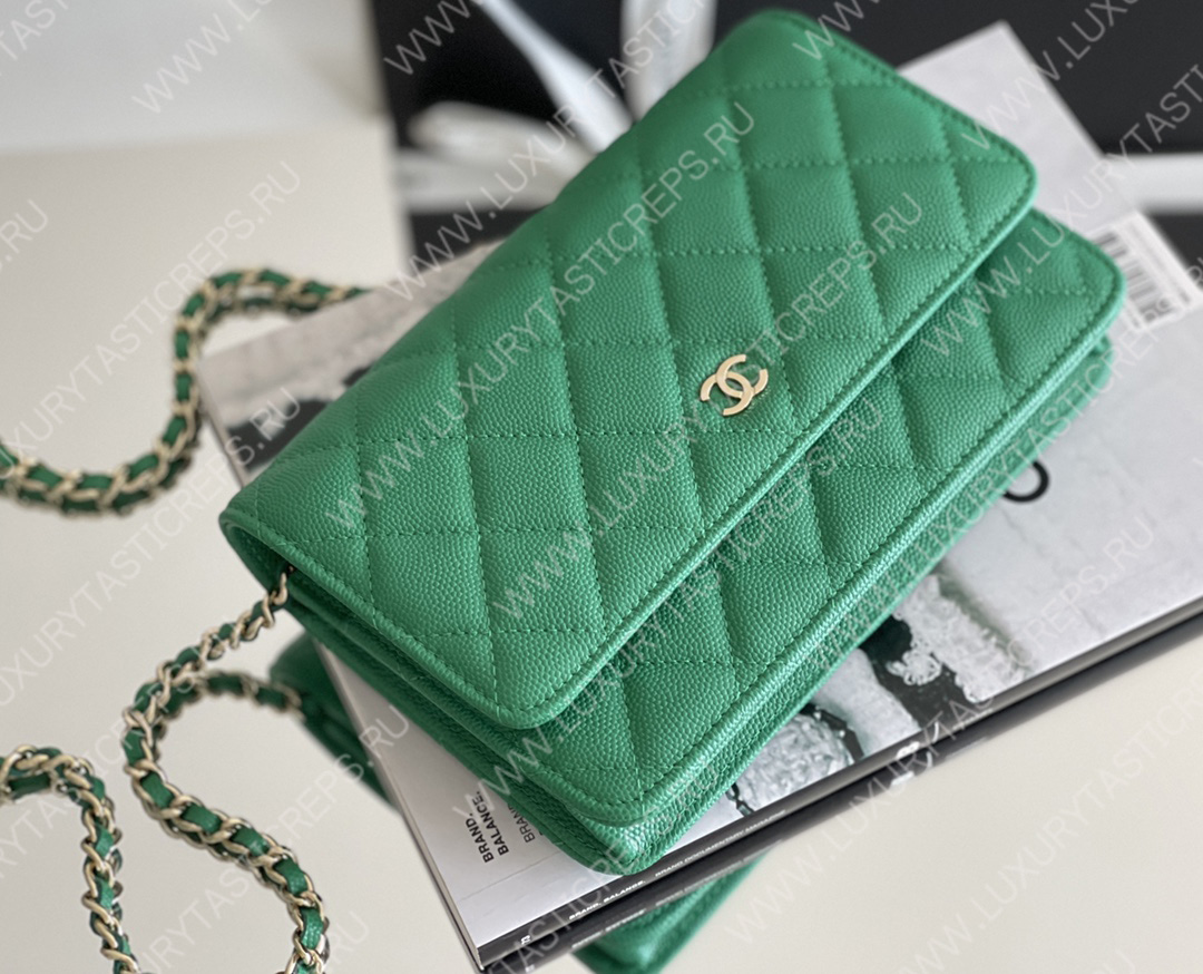 Ch*el classic wallet on chain green ap0250