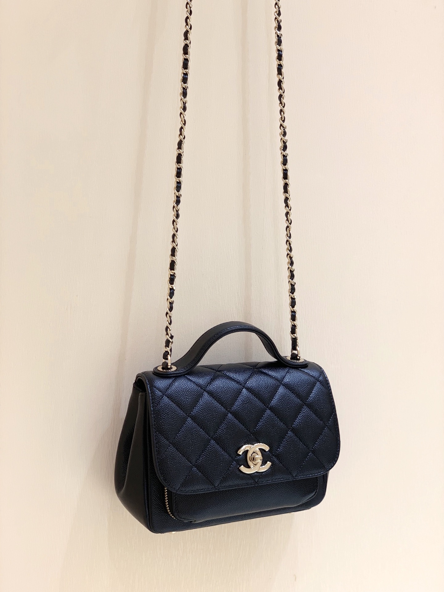 Ch*el small business affinity flap bag black a93749