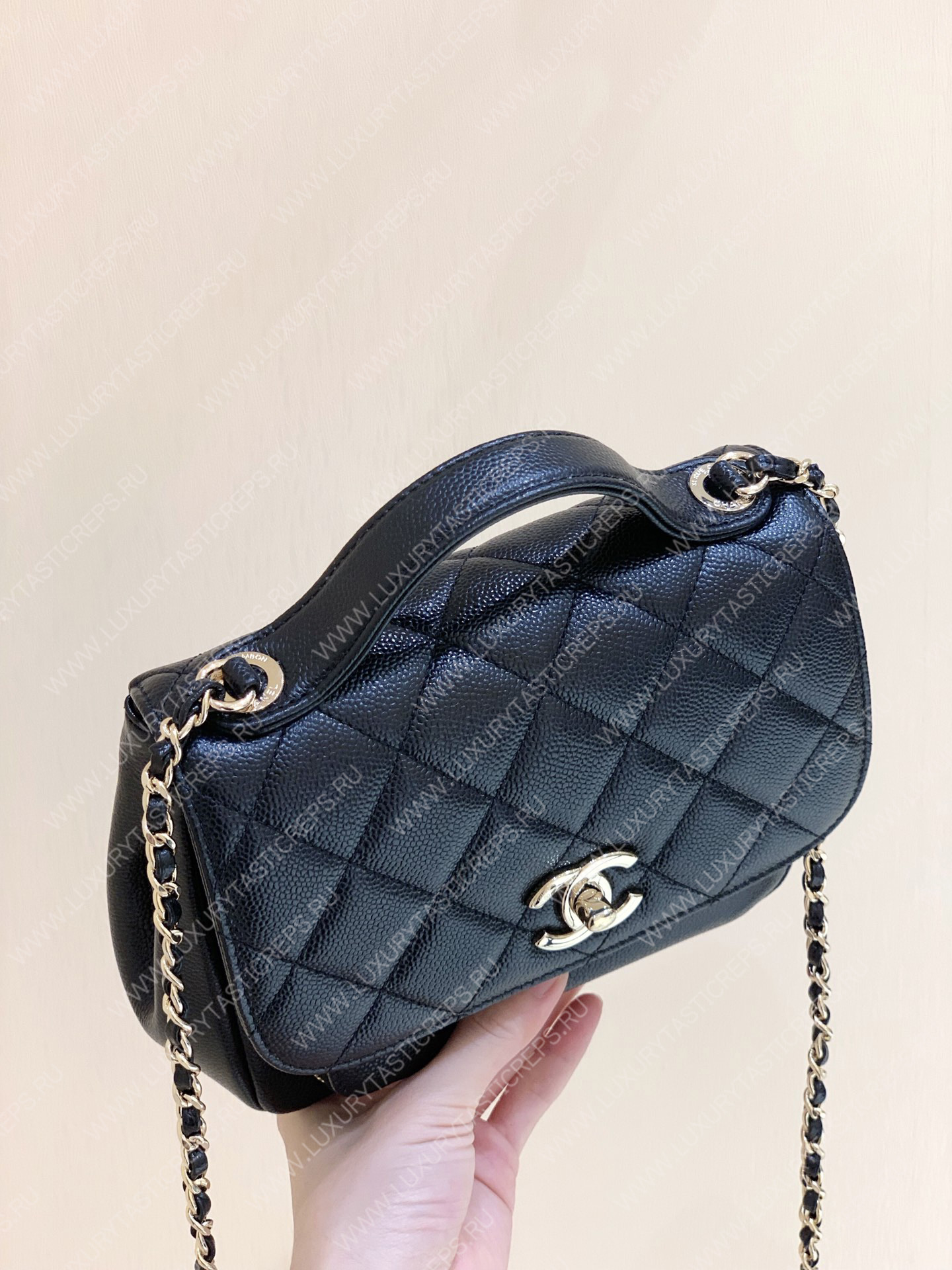 Ch*el small business affinity flap bag black a93749
