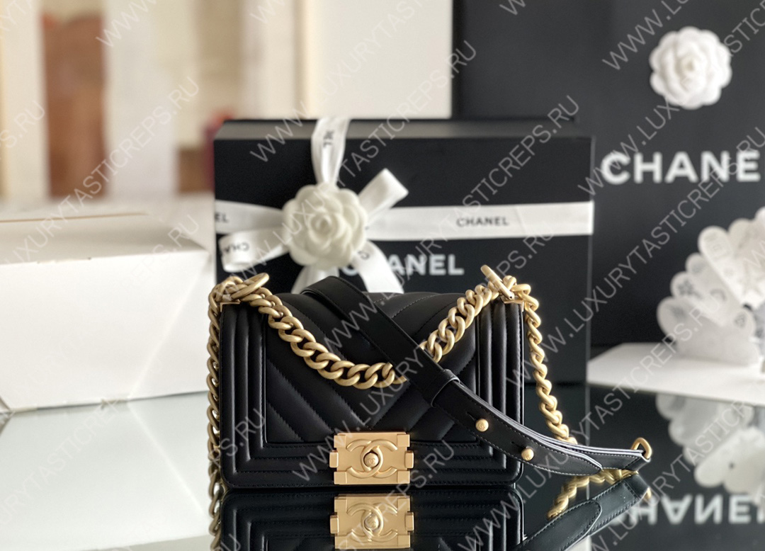 Ch*el small boy handbag black a67085