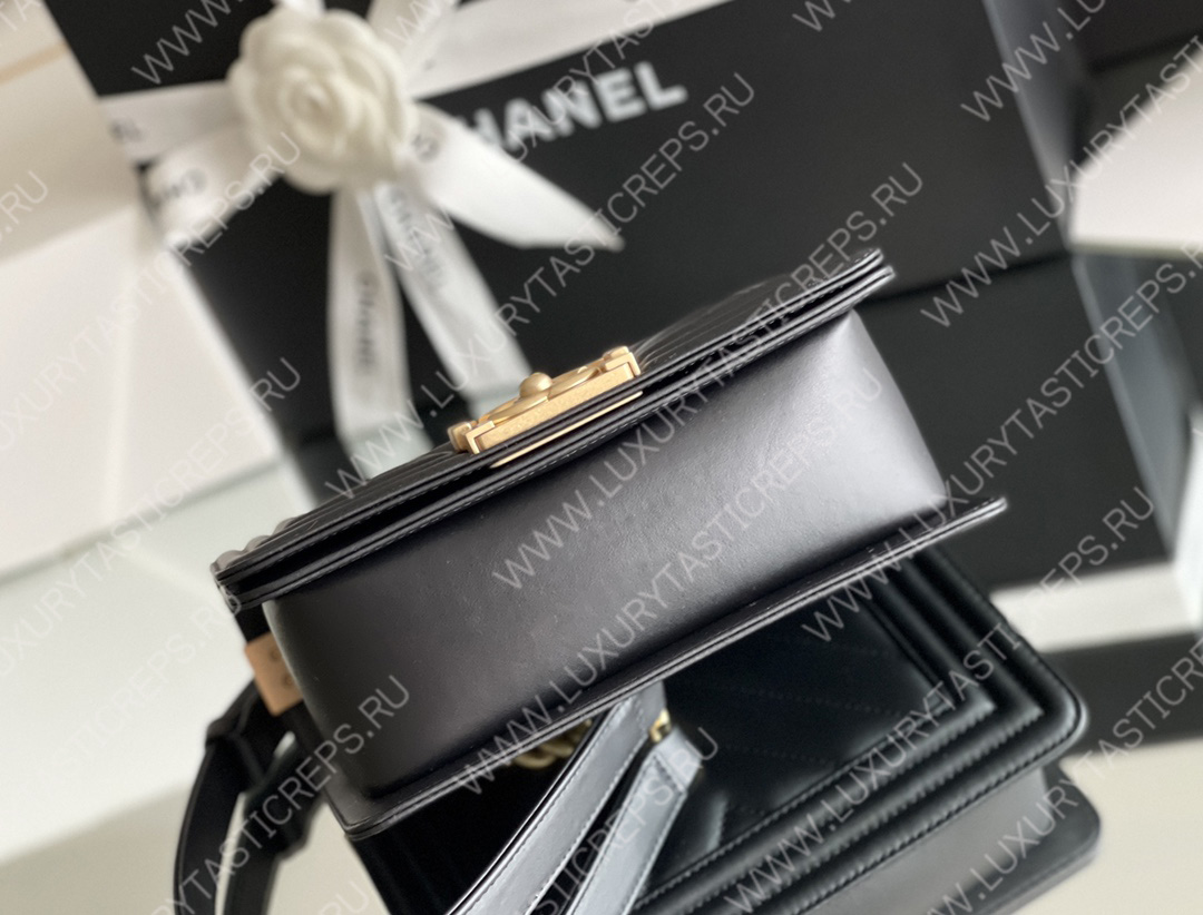 Ch*el small boy handbag black a67085