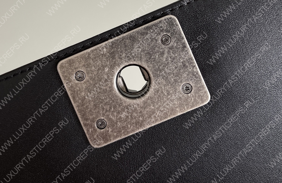 Ch*el boy handbag black a67086