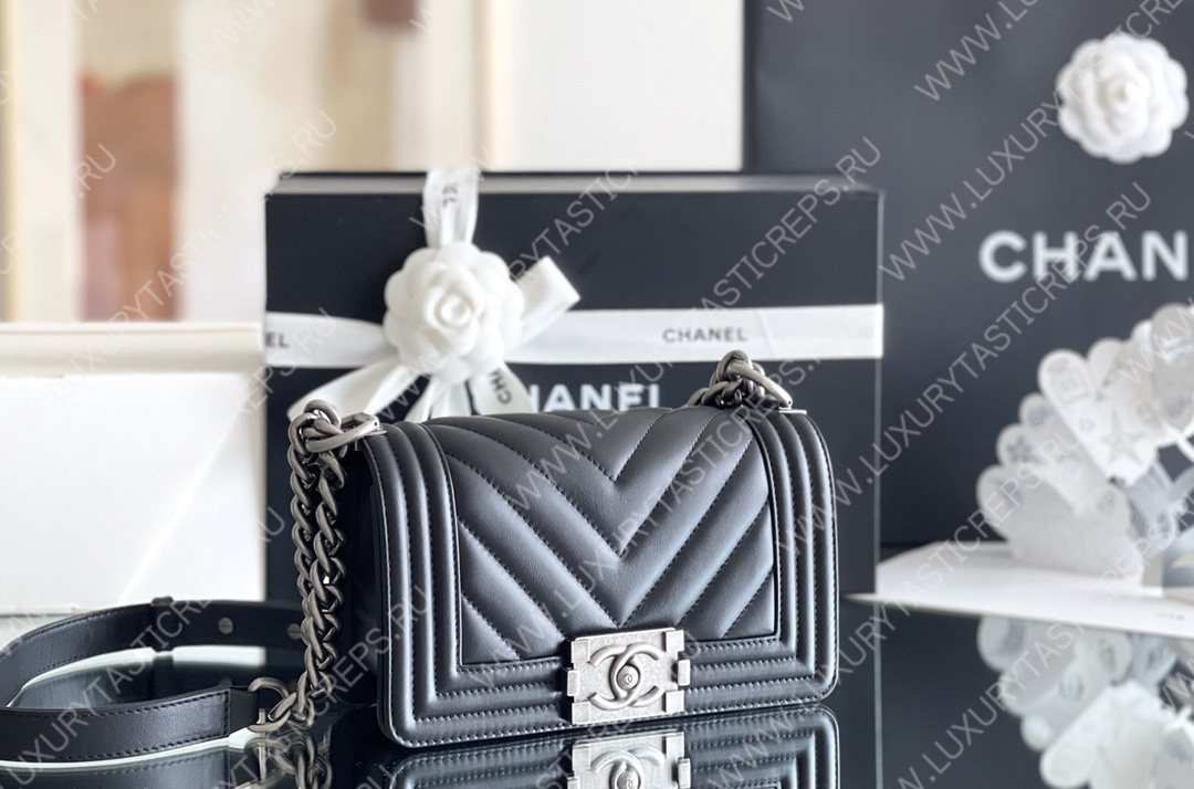 Ch*el small boy handbag black a67085
