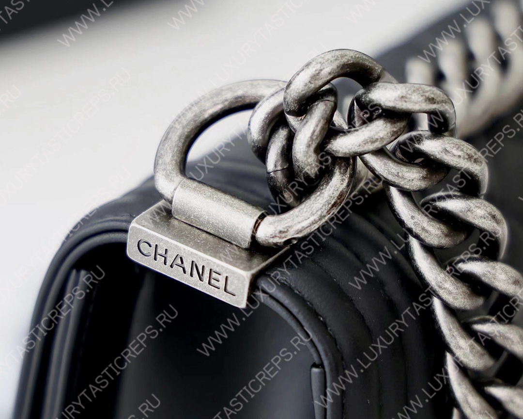 Ch*el small boy handbag black a67085