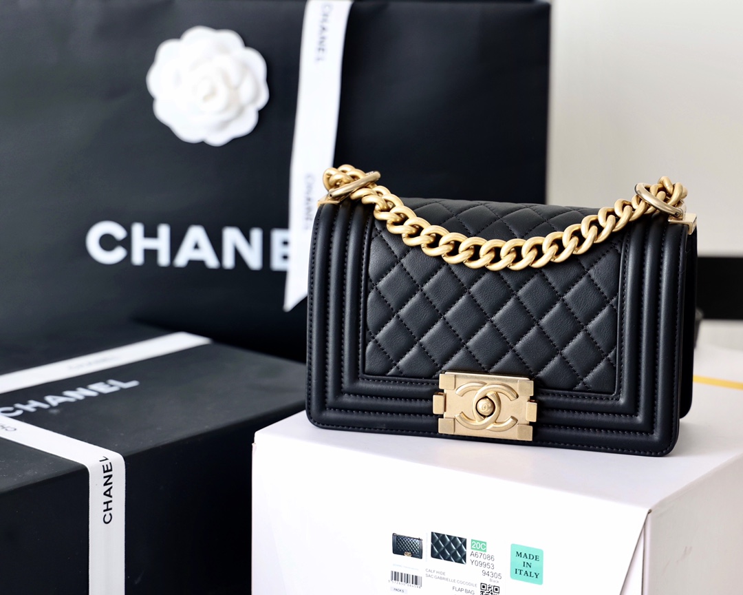 Ch*el small boy handbag black a67085