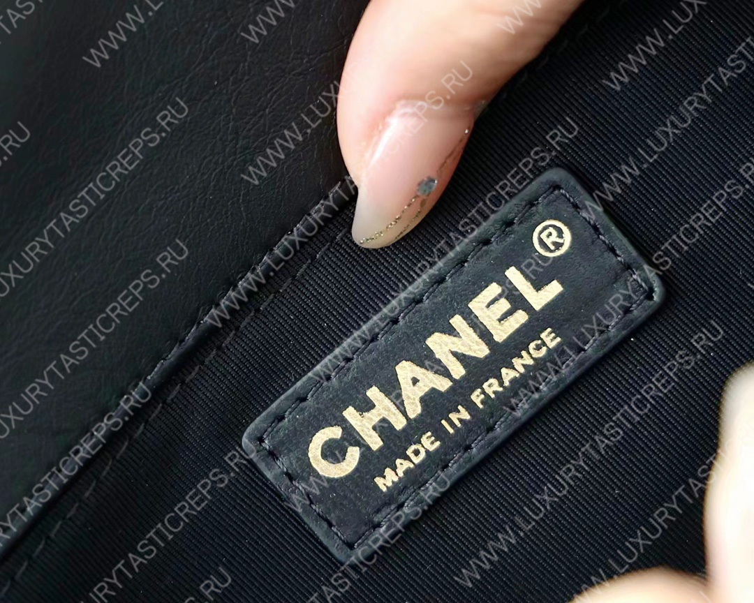 Ch*el small boy handbag black a67085