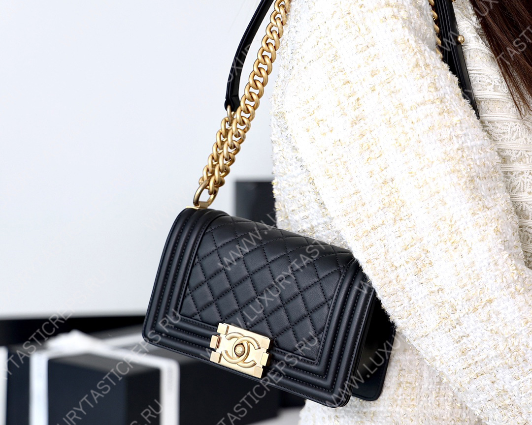 Ch*el small boy handbag black a67085