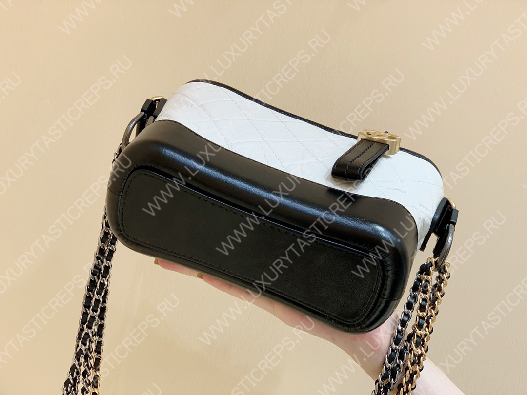 Ch*el gabrielle hobo bag white a91810