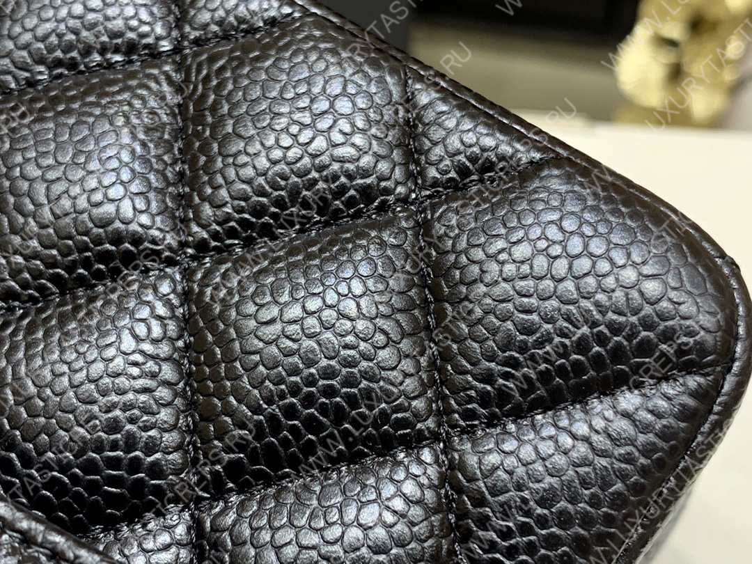 Ch*el small classic handbag bag black a01113