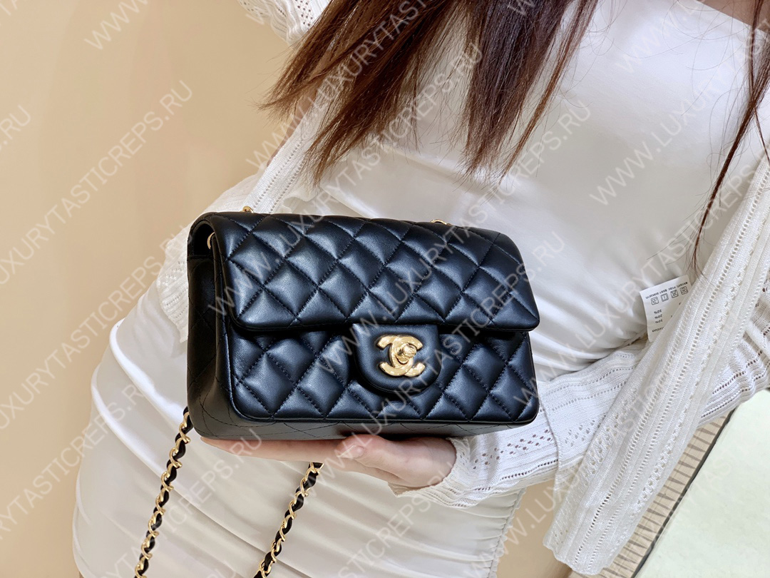 Ch*el classic flap bag black a01116