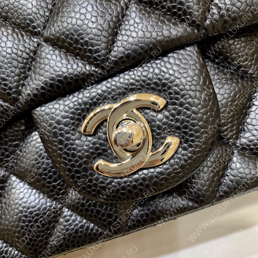 Ch*el classic flap bag black a01116