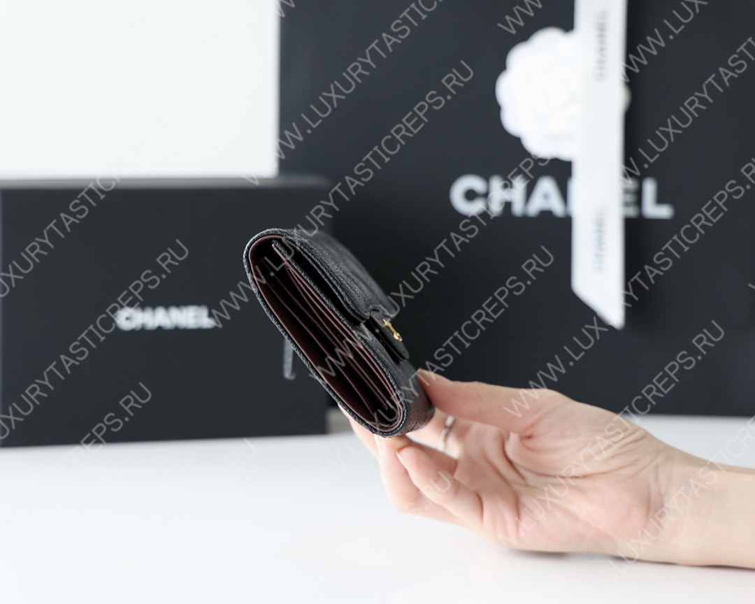 Ch*el classic wallet black ap0712