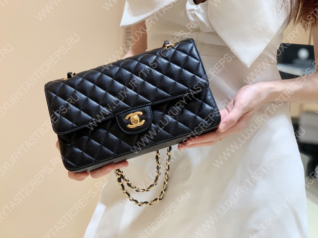 Ch*el classic handbag bag black a01112