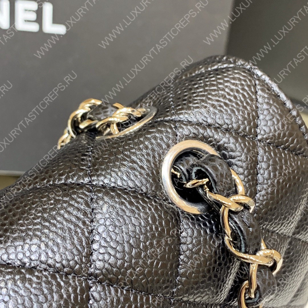 Ch*el classic handbag bag black a01112