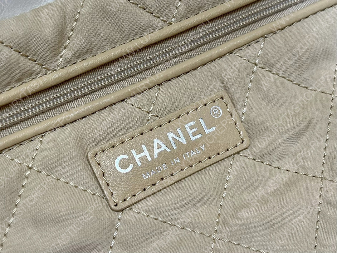 Ch*el 22 large handbag white as3262