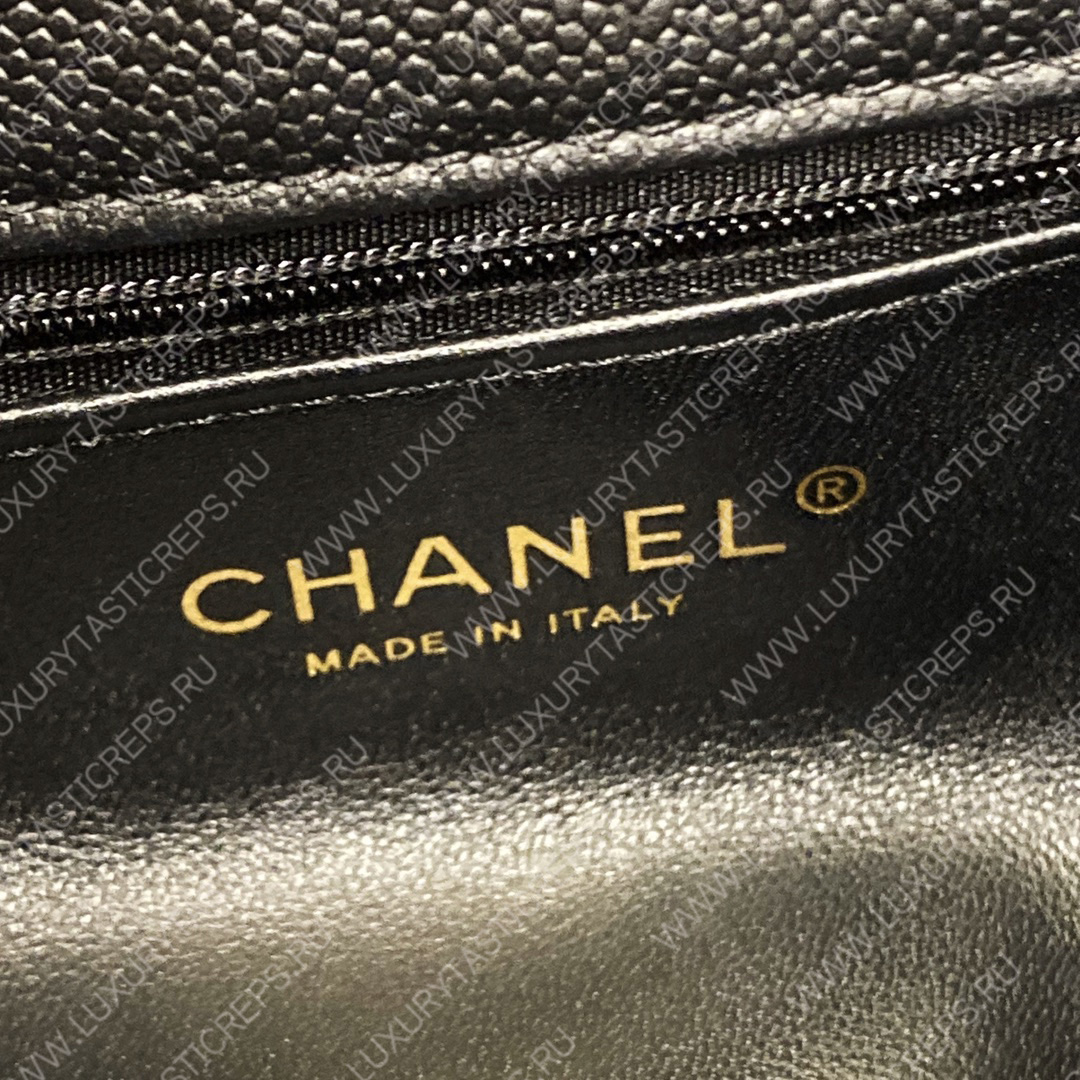 Ch*el mini flap bag navy blue as3757