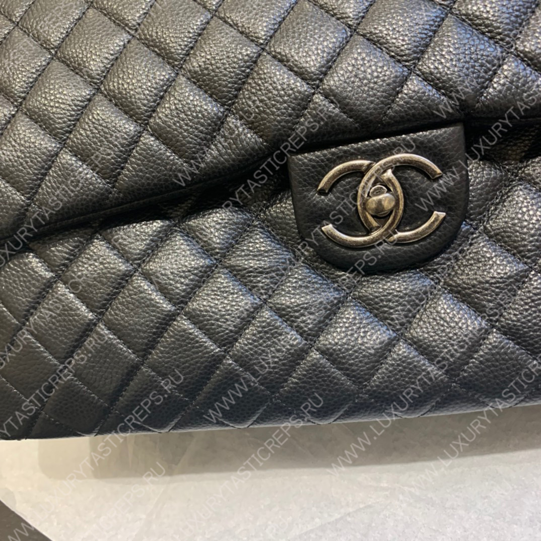 Ch*el large classic handbag black a58600