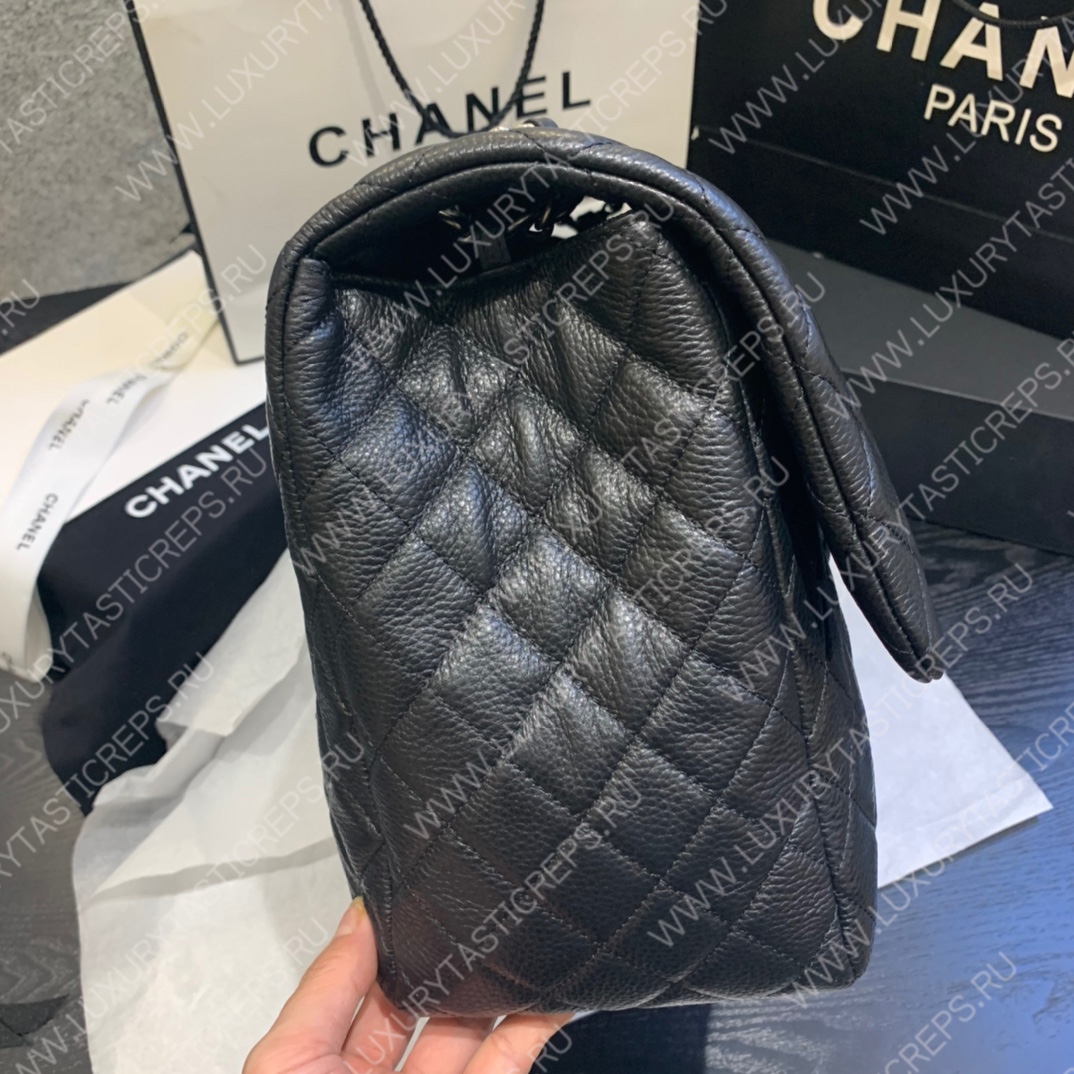 Ch*el large classic handbag black a58600