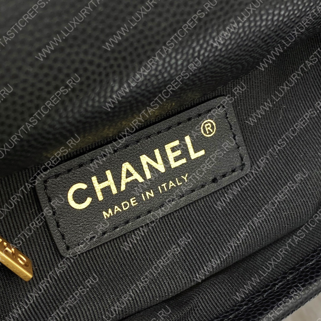 Ch*el mini flap bag with top handle black as3653
