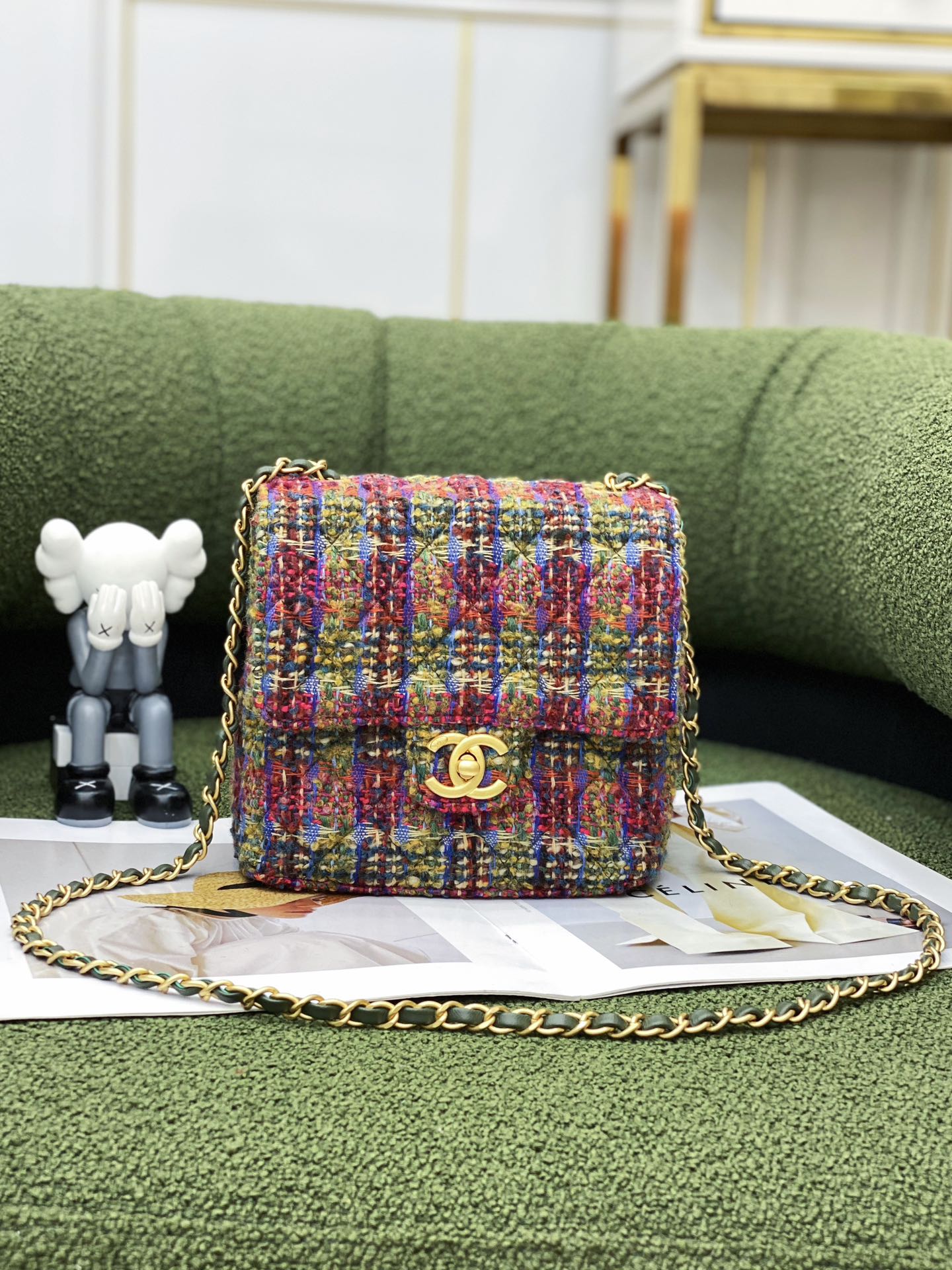 Ch*el mini flap bag multicolor as3648